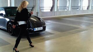 Secret nylonfeet in the parking garage HD wmv 1920x1080