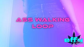 Mesmerizing Ass Walk Loop in Extremely Tight Black Jeans