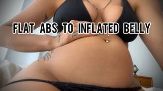 Flat Abs to Inflated Belly