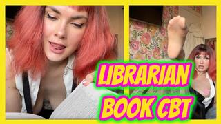 Librarian Goddess Punishes Cock & Balls With Book Slams