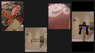 Flashing You In The Public Restroom plus A Bra Peek