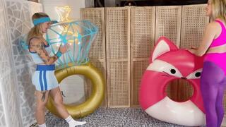 MJ and Cher Inflatable workout destruction HIDEF