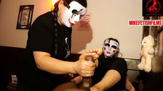 MASSAGE PARLOR HANDJOB INTO FEET EXPLOSION