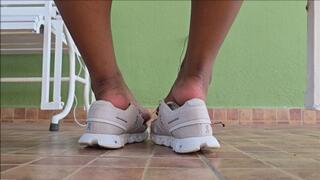 Barefoot and Shoeplay Show in Sneakers.