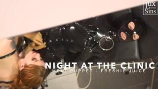 Night at the Clinic with Freshie Juice and Meat Puppet - Latex Urethral Sounding (MOV)