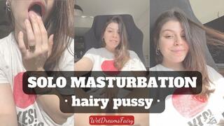 Solo Masturbation - hairy pussy