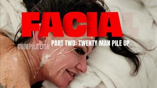 Facial Cumpilation Part Two: Twenty Man Pile Up