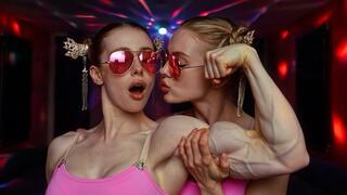 Veiny Bicep Worship in the Disco - Muscle Party Fantasy Video