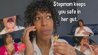 Stepmom keeps you safe in her gut VORE