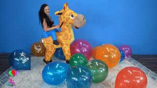 Roxy Pops Toys “R” Us Balloons While Riding 'Geoffrey' HD (1920x1080)