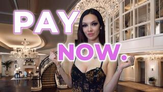 Pay Now: Destine Supreme’s Harsh Findom Humiliation & Wallet Drain