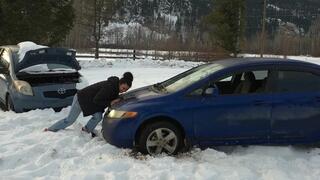 Rain’s Attempt: Following Messa Rae’s Struggle with the Blue Car’s battery issue ... Yet Another Stuck