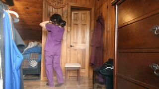 struggling gagged nurse