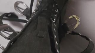 Primey Unlaces Jax's XXHi Converse All Stars Whilst She Wears Them