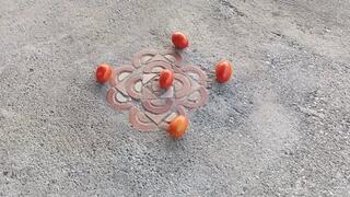 I crush and trample many times with my new high heels (3)