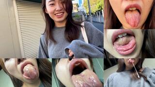 Amiku’s Spit-Glossed Tongue Play!
