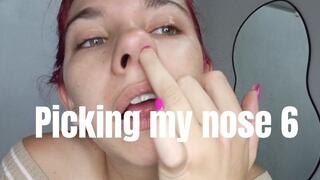 Picking my nose 6