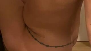 Riding this sexy small water ball