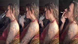 Side Profile - Sensual Smoking