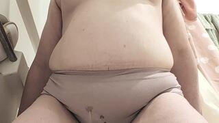 WETTING MY PINK COTTON PANTIES