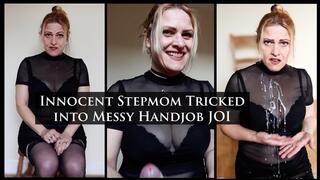 Innocent Stepmom Tricked into Handjob JOI