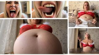 I masturbate to my very full and chubby belly when you are inside it MP4