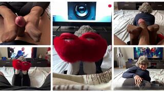 It's part of their taboo - she cums until he cums on her feet WMV