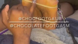 Ms footgasm tries Shibari