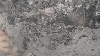 Pieds et feu de camp