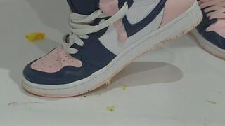 Primey trashes some Jordan 1 Sneakers with food, and soaks them in a shower!