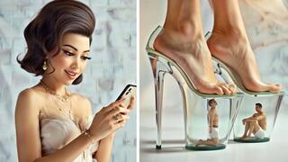 Inside Giantess Platform Shoes - Ignored