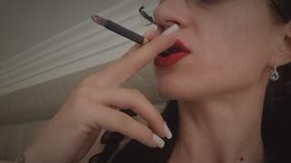 Smoking Red Lips