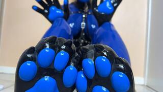 Shiny Rubber & Silicone Puppy Playtime