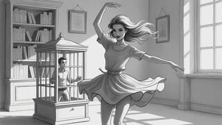 Elena regrets because Marcus wasn't so good then only watch while Elena dances for him.