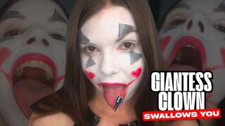 Giantess Clown Eats and Swallows You