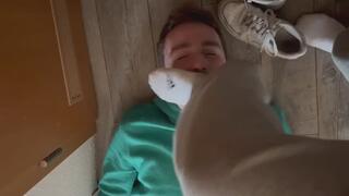 Lick my filthy Nike Airs clean after shopping with my girls