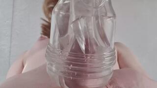 giant tgirl fucks a fleshlight above you