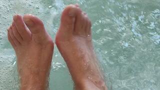 My Feet Relaxing in the Jacuzzi