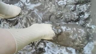 Muddy mud sock play