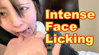 120. Little Devil Japanese Maid's Intense Face Licking – Thick Saliva Drip & Savor Play