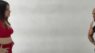 He came to my house and we started fighting! Can I subdue him with my feet?