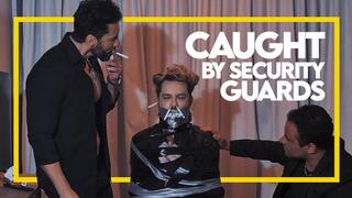 Caught by Security Guards (1080p) Gay Bondage - Gay Domination - Tape Bondage - Cigaretts - Smoking - Muscle - BDSM