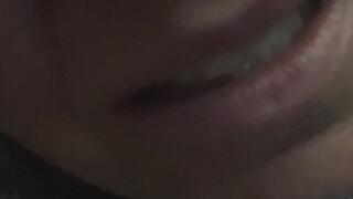 she licks her teeth and dares you to explore the possibilities