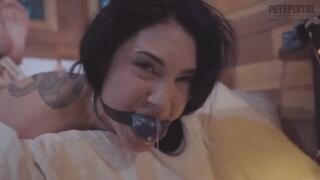 Reese the Ram hogtied ball gagged escape challenge