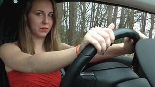 Shirley Revving in Front Forest