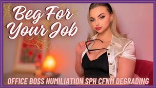 720MP4 Beg For Your Job (Office Boss Humiliation, SPH CFNM Kneeling Degrading Roleplay)