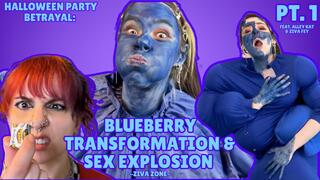 Halloween Party Betrayal: Blueberry Transformation & Sex Explosion Part 1 4K