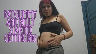 Eat a gummy and started to get bloated, belly inflation trying to keep my belly normal
