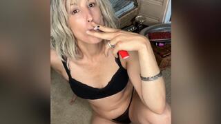 Smoking A Cigarette While I Humiliate Your Tiny Dick Femdom SPH