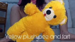 Yellow plush pee and fart